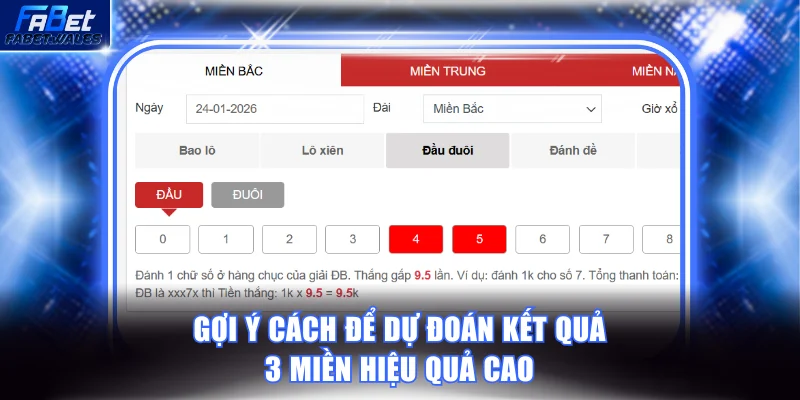 Gợi ý cách để dự đoán kết quả 3 miền hiệu quả cao
